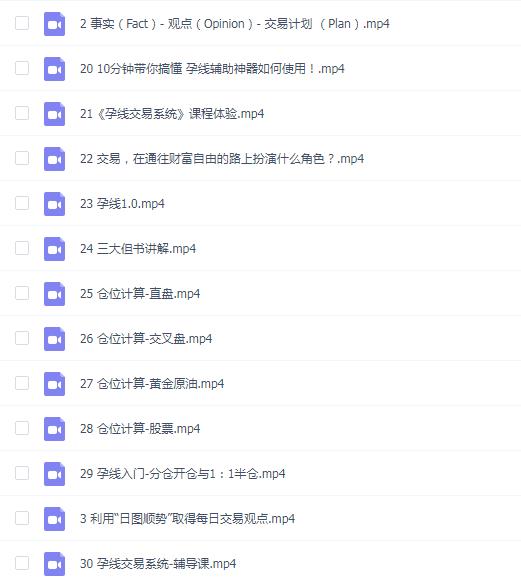 杰克交易学院孕线交易系统30集