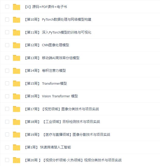 ai人工智能算法工程师体系课程