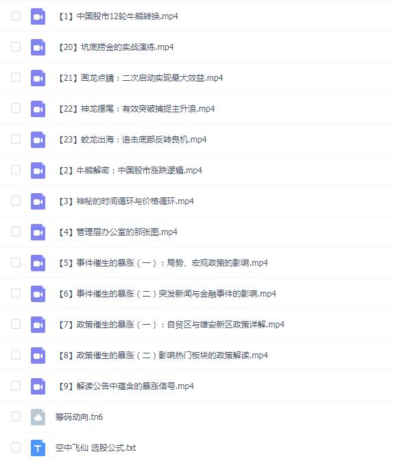 「北斗」财学堂北斗老师疯狂短线系统课 23集