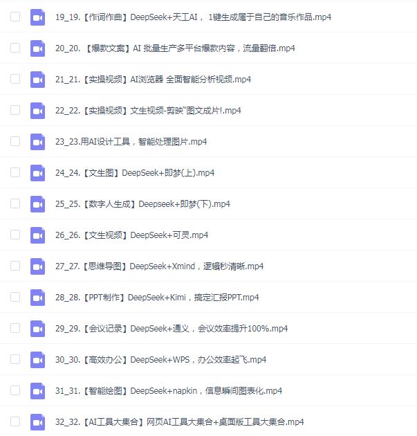 【张琦+刘知白】32节AI趋势与实操视频